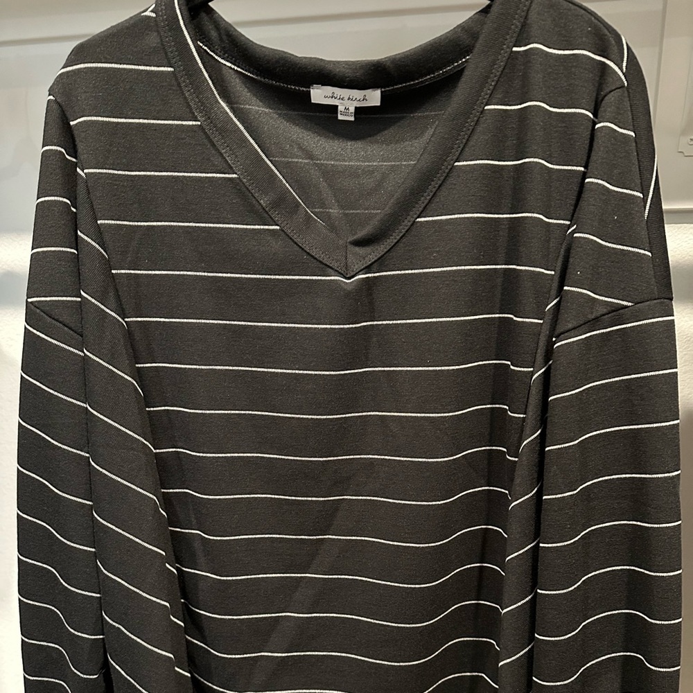 White Birch striped top